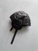 GIORGIO ARMANI 1990s HELMET INSPIRED LEATHER HAT