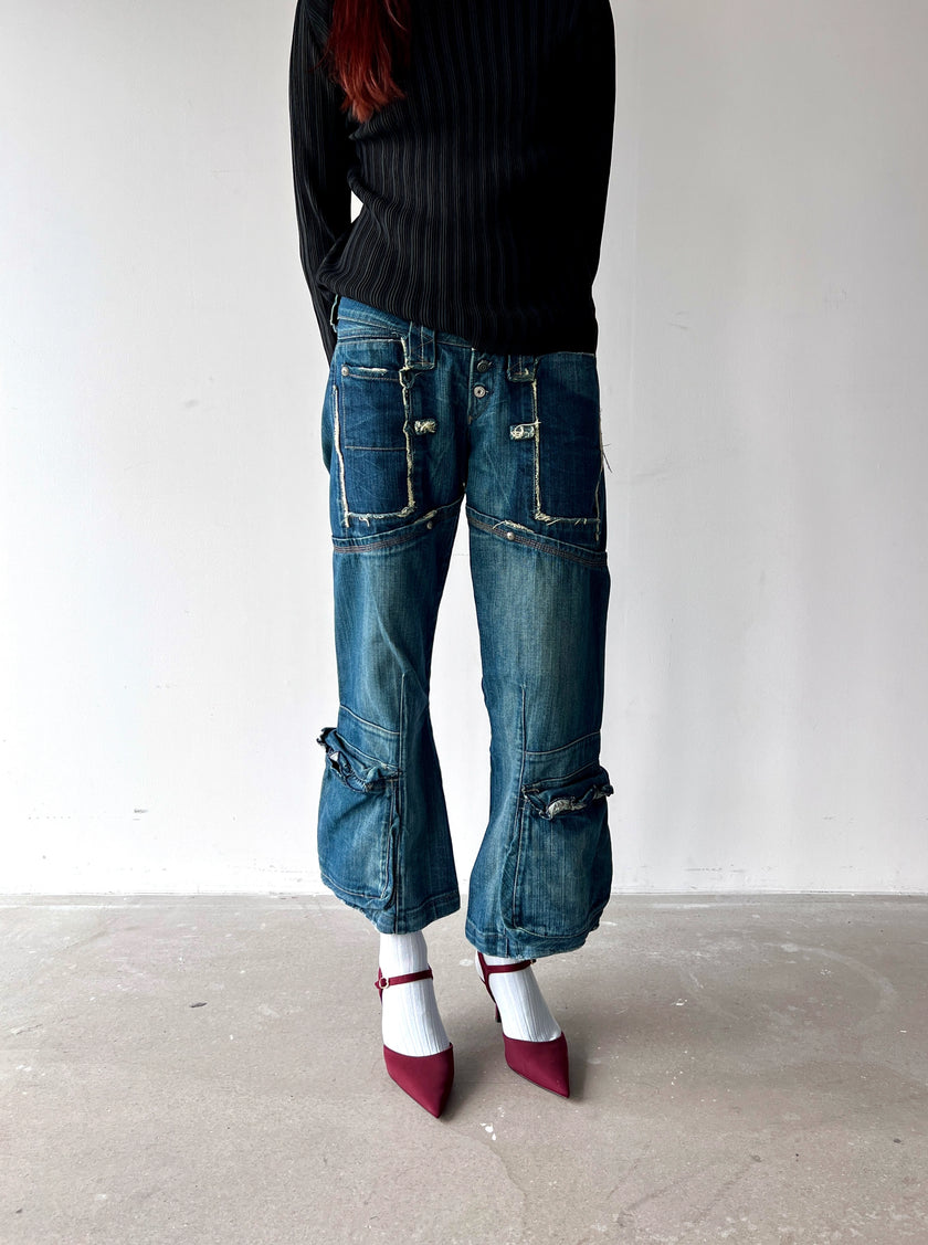 MARITHÉ + FRANÇOIS GIRBAUD - F/W 2004 LOW WAIST CARGO JEANS