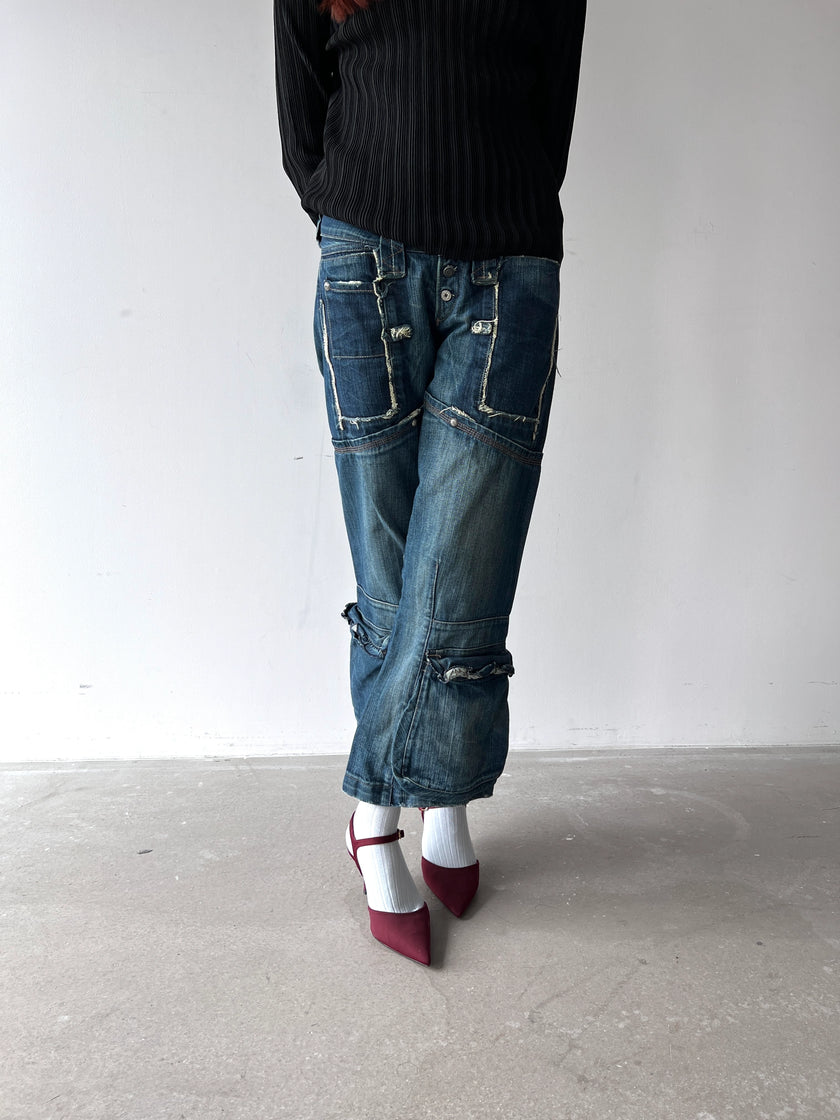 MARITHÉ + FRANÇOIS GIRBAUD - F/W 2004 LOW WAIST CARGO JEANS