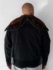 ITALIAN LABEL F/W 2005 TECHNICAL JACKET WITH OVERSIZED FUR COLLAR