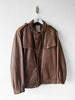MARITHÉ & FRANÇOIS GIRBAUD X COMPAGNIE DES MONTAGNES & DES FORÊTS - 1980s ASYMMETRICAL FRONT LEATHER JACKET