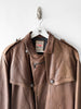 MARITHÉ & FRANÇOIS GIRBAUD X COMPAGNIE DES MONTAGNES & DES FORÊTS - 1980s ASYMMETRICAL FRONT LEATHER JACKET
