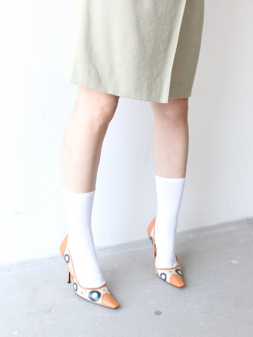 MIU MIU - 1990s WAFFLE COURT HEELS