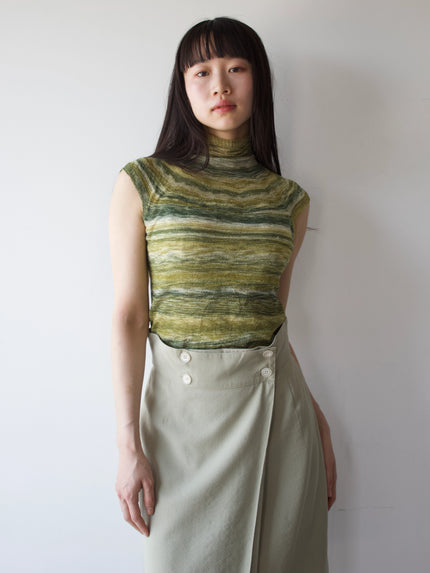 HIROKO KOSHINO - 1990s SEMI SHEER KNIT TOP