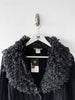 ISSEY MIYAKE - F/W 2002 CHUNKY KNIT CARDIGAN WITH OVERSIZED COLLAR