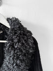 ISSEY MIYAKE - F/W 2002 CHUNKY KNIT CARDIGAN WITH OVERSIZED COLLAR