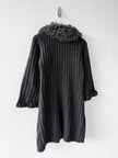 ISSEY MIYAKE - F/W 2002 CHUNKY KNIT CARDIGAN WITH OVERSIZED COLLAR