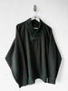 ITALIAN LABEL - 1980s DROPPED SHOULDERS KNIT JUMPER WITH CONTRASTING LEATHER DETAILS