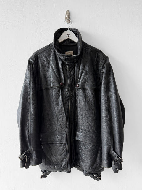 MARITHÉ & FRANÇOIS GIRBAUD X COMPAGNIE DES MONTAGNES & DES FORÊTS - 1980s LEATHER JACKET