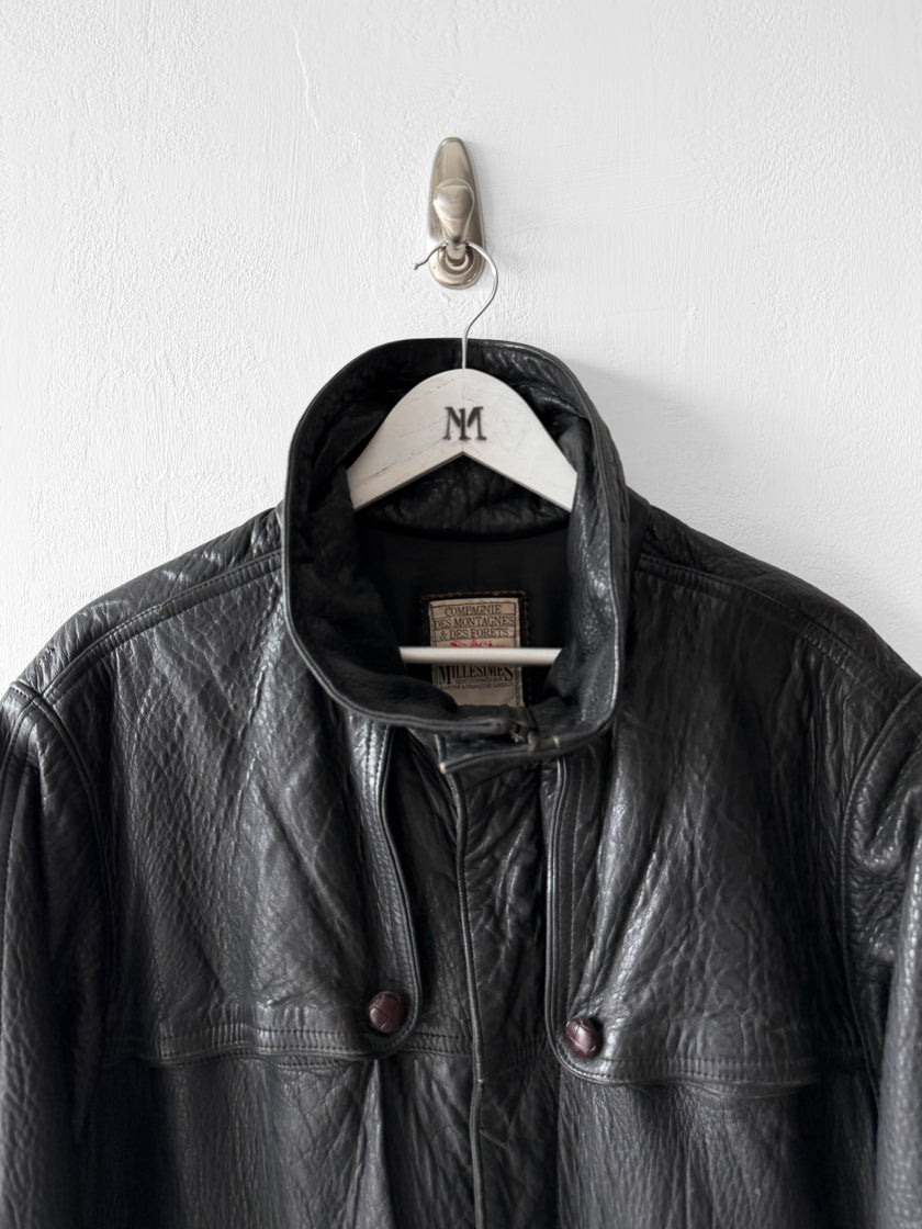 MARITHÉ & FRANÇOIS GIRBAUD X COMPAGNIE DES MONTAGNES & DES FORÊTS - 1980s LEATHER JACKET