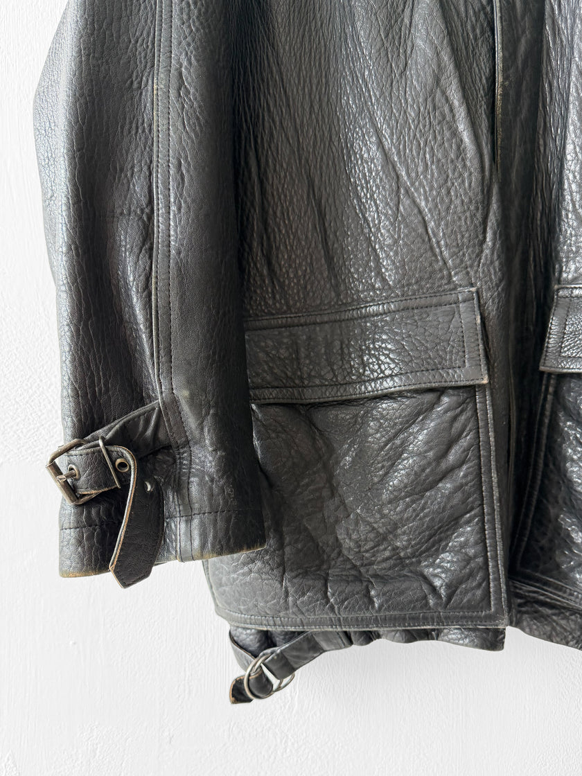 MARITHÉ & FRANÇOIS GIRBAUD X COMPAGNIE DES MONTAGNES & DES FORÊTS - 1980s LEATHER JACKET