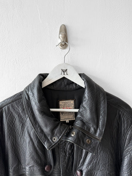 MARITHÉ & FRANÇOIS GIRBAUD X COMPAGNIE DES MONTAGNES & DES FORÊTS - 1980s LEATHER JACKET