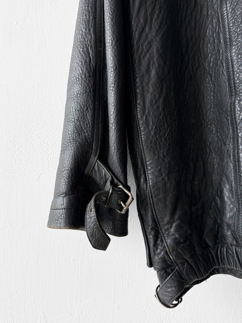 MARITHÉ & FRANÇOIS GIRBAUD X COMPAGNIE DES MONTAGNES & DES FORÊTS - 1980s LEATHER JACKET