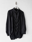 ISSEY MIYAKE - F/W 1994 RUCHED NYLON LONG SLEEVE SHIRT