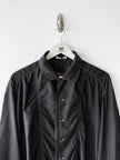 ISSEY MIYAKE - F/W 1994 RUCHED NYLON LONG SLEEVE SHIRT