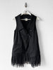 LIMI FEU - late 2000s VEST GILET WITH DETACHABLE TULLE HEM