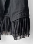 LIMI FEU - late 2000s VEST GILET WITH DETACHABLE TULLE HEM