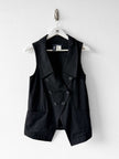 LIMI FEU - late 2000s VEST GILET WITH DETACHABLE TULLE HEM