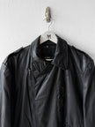 COSTUME NATIONAL - F/W 2008 COATED COTTON JACKET WITH ASYMMETRIC ZIP