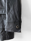COSTUME NATIONAL - F/W 2008 COATED COTTON JACKET WITH ASYMMETRIC ZIP