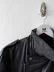 COSTUME NATIONAL - F/W 2008 COATED COTTON JACKET WITH ASYMMETRIC ZIP