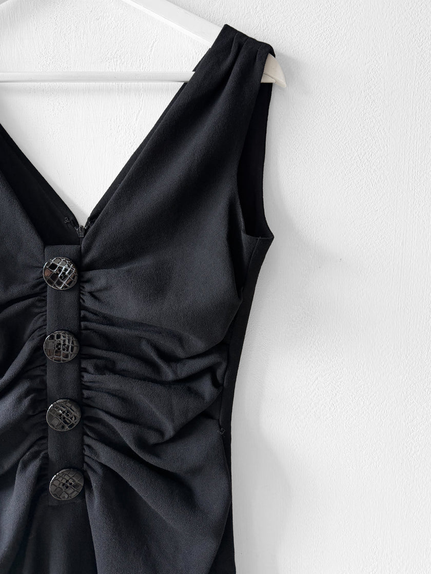 DOLCE & GABBANA - late 1990s RUCHED FRONT DRESS
