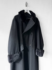 YOHJI YAMAMOTO - A/W 1996 DOUBLE BREASTED LONG FUR COAT