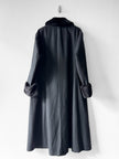 YOHJI YAMAMOTO - A/W 1996 DOUBLE BREASTED LONG FUR COAT