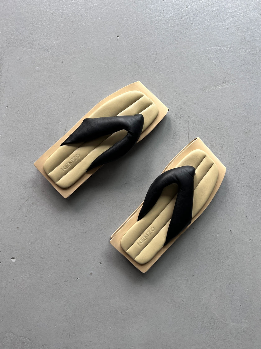 KENZO PADDED PLATFORM SPLIT-TOE SANDALS