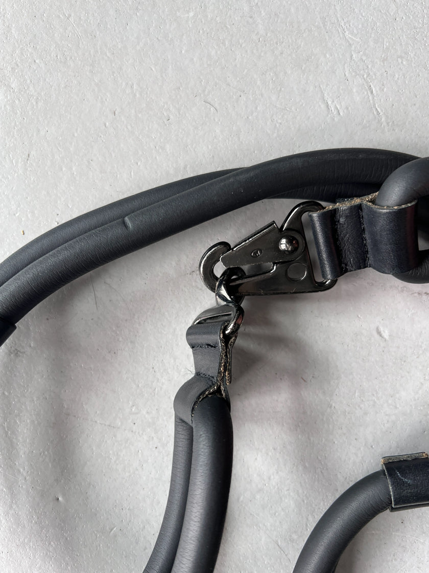 MARITHÉ + FRANÇOIS GIRBAUD 1990s PADDED INDUSTRIAL TUBE BELT