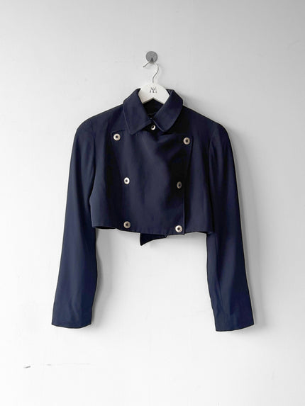 CLAUDE MONTANA 1990s CROPPED BLAZER