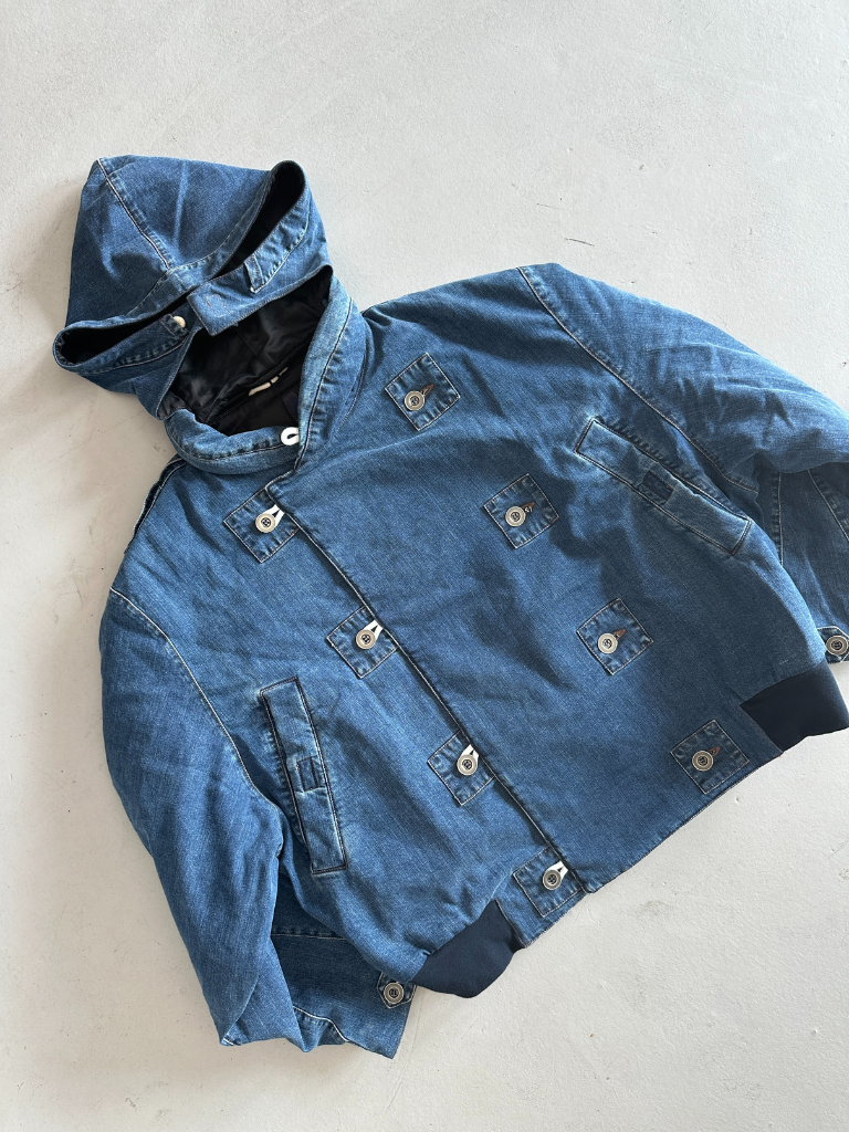 KATHARINE HAMNETT F/W 2017 RE-EDITION 1980s DENIM BOMBER JACKET