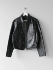 CALUGI E GIANNELLI - 1980s FROG MOTIFS LEATHER JACKET