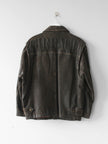 MARITHÉ + F.GIRBAUD 1990s EMBOSSED LOGO AT BACK LEATHER JACKET
