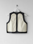 ARMANI JEANS 1980s LEATHER VEST GILET