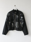 CALUGI E GIANNELLI 1980s LUCKY SYMBOLS BOMBER JACKET
