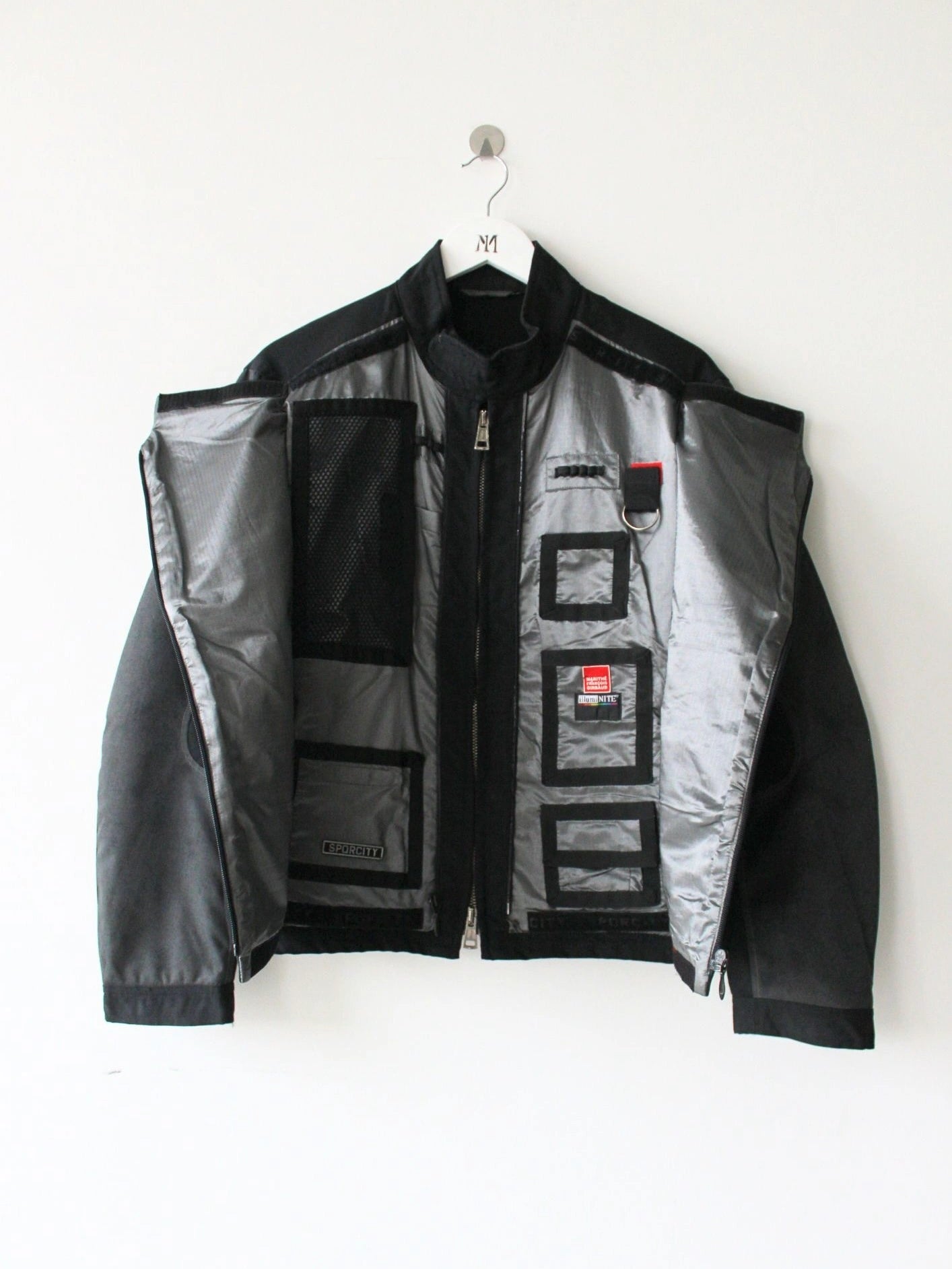 MARITHÉ + FRANÇOIS GIRBAUD SPQRCITY F/W 1999 TECH PARACHUTE REFLECTIVE JACKET