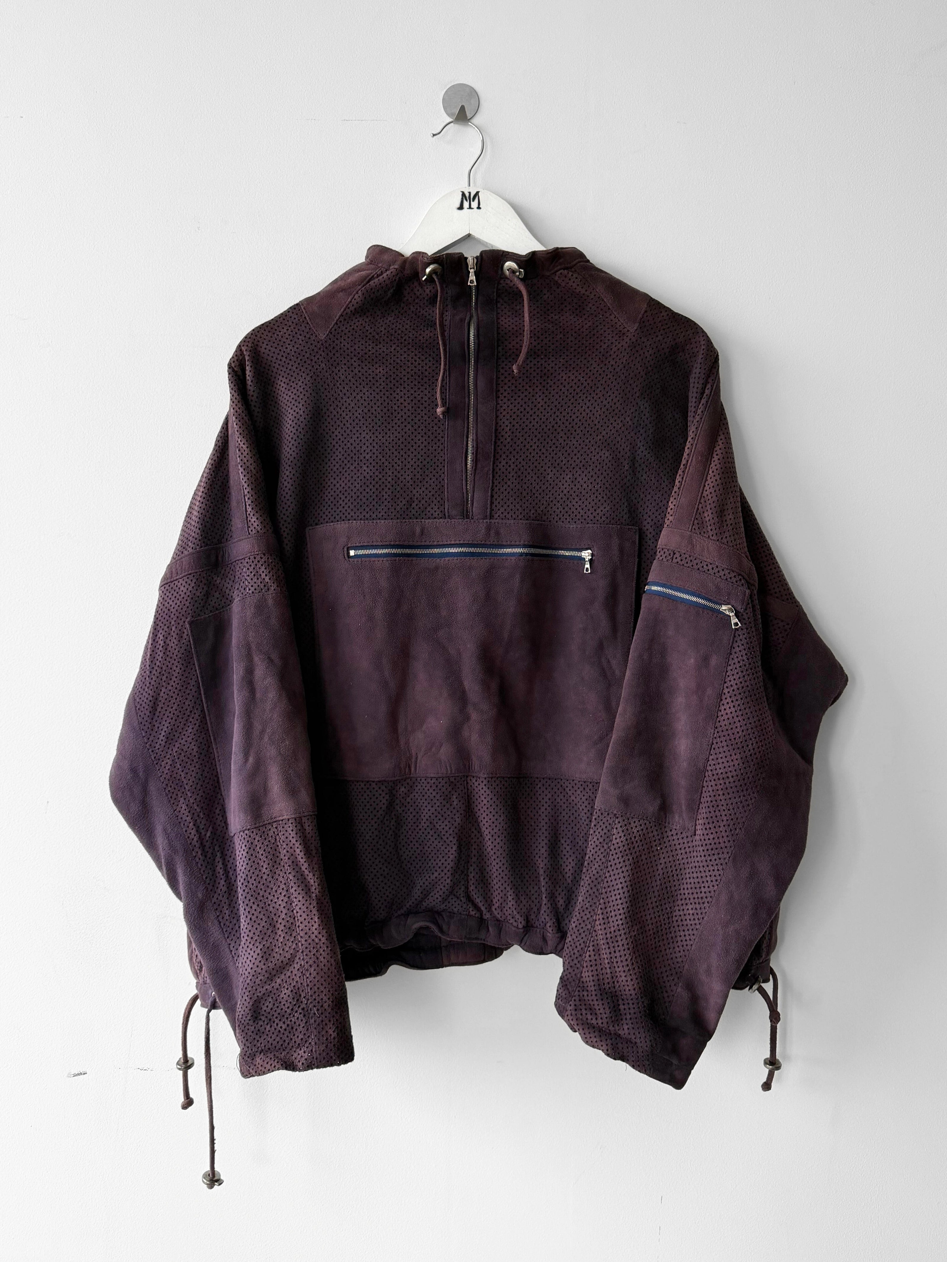 MARITHÉ + FRANÇOIS GIRBAUD 1980s SUEDE BOMBER JACKET