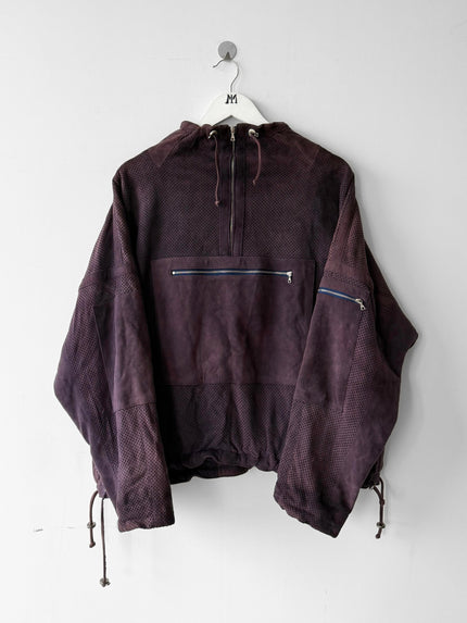 MARITHÉ + FRANÇOIS GIRBAUD 1980s SUEDE BOMBER JACKET
