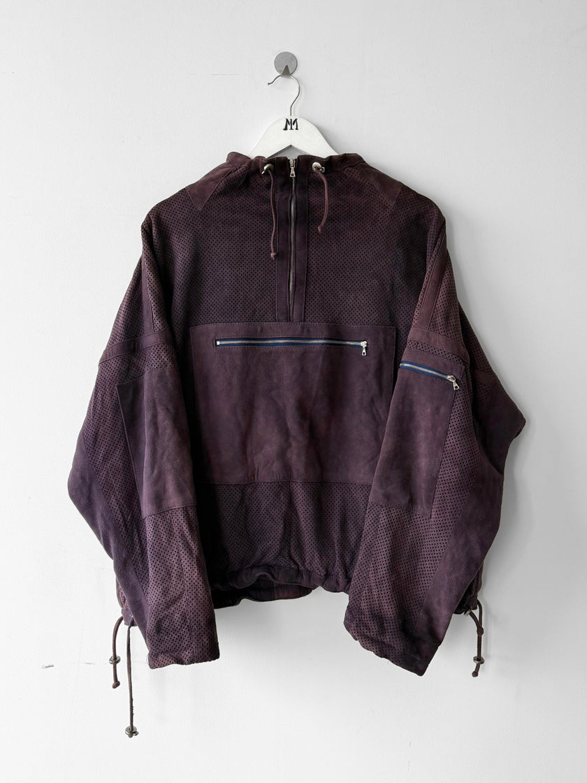 MARITHÉ + FRANÇOIS GIRBAUD 1980s SUEDE BOMBER JACKET