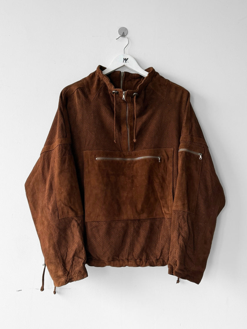 MARITHÉ + FRANÇOIS GIRBAUD 1980s SUEDE BOMBER JACKET