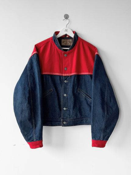 ARMANI JEANS 1980s BOMBER DENIM JACKET (SAMPLE)