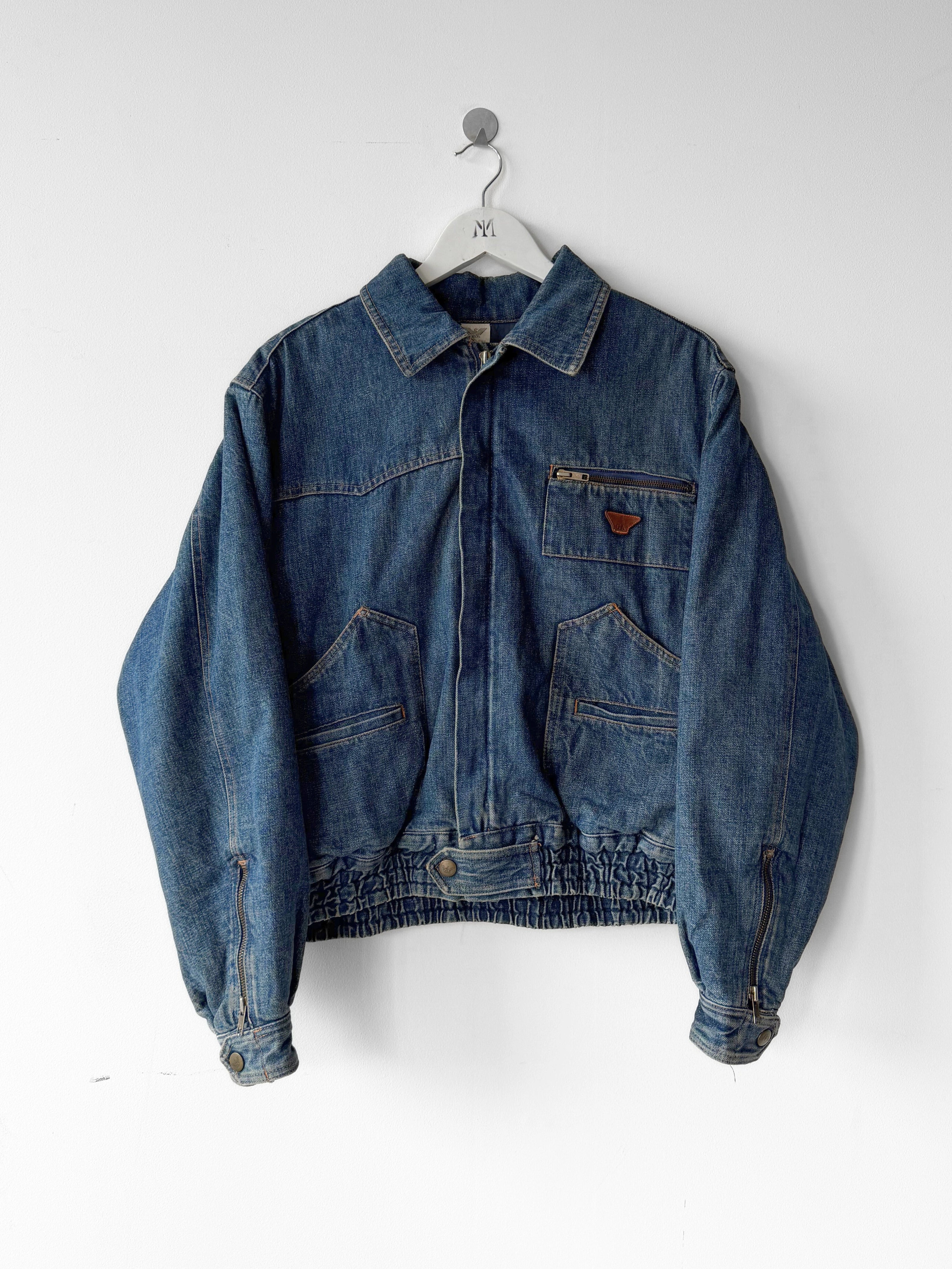 GIORGIO ARMANI - F/W 1982 DENIM BOMBER JACKET
