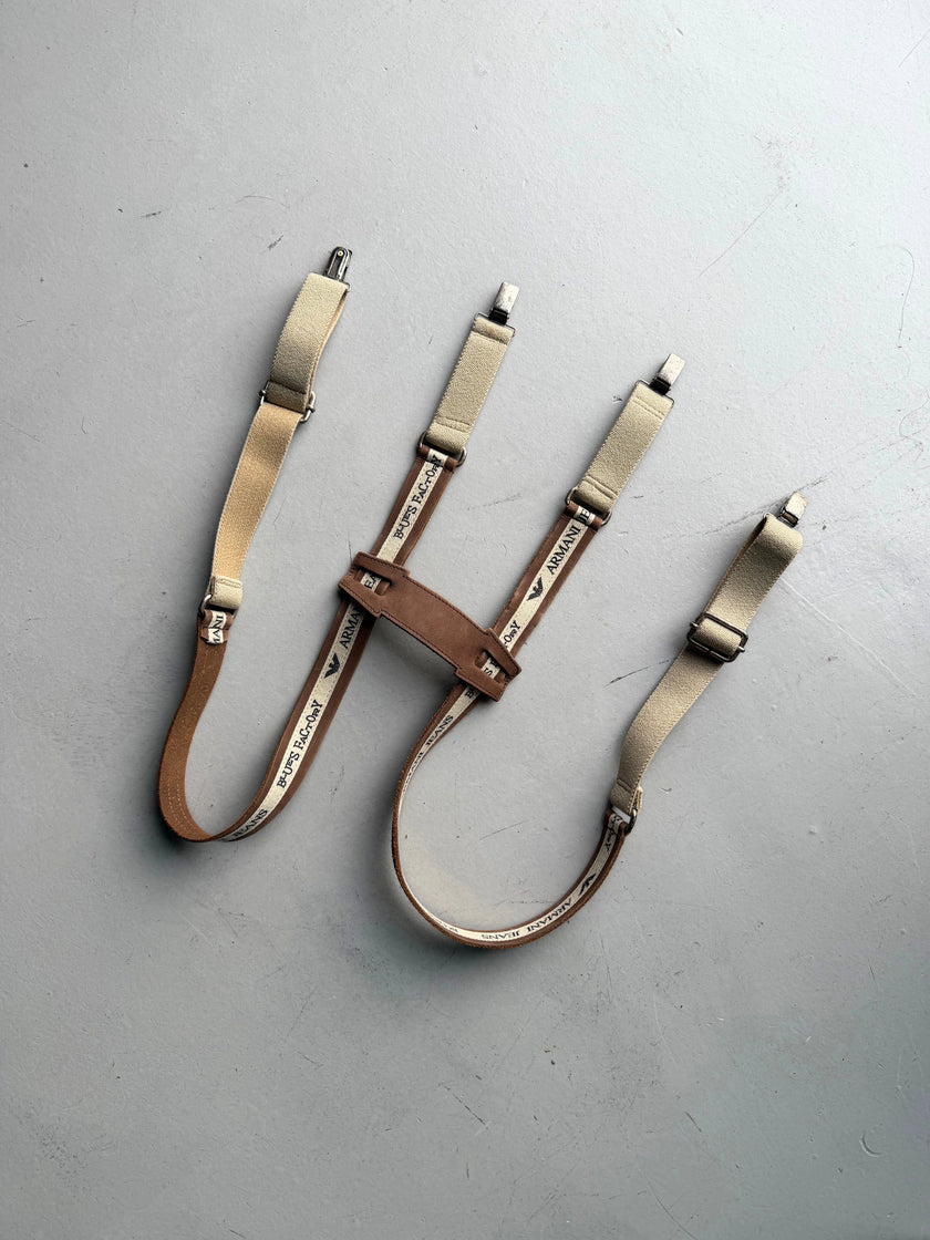 ARMANI JEANS 1980s SUSPENDERS (BLUES FACTORY)