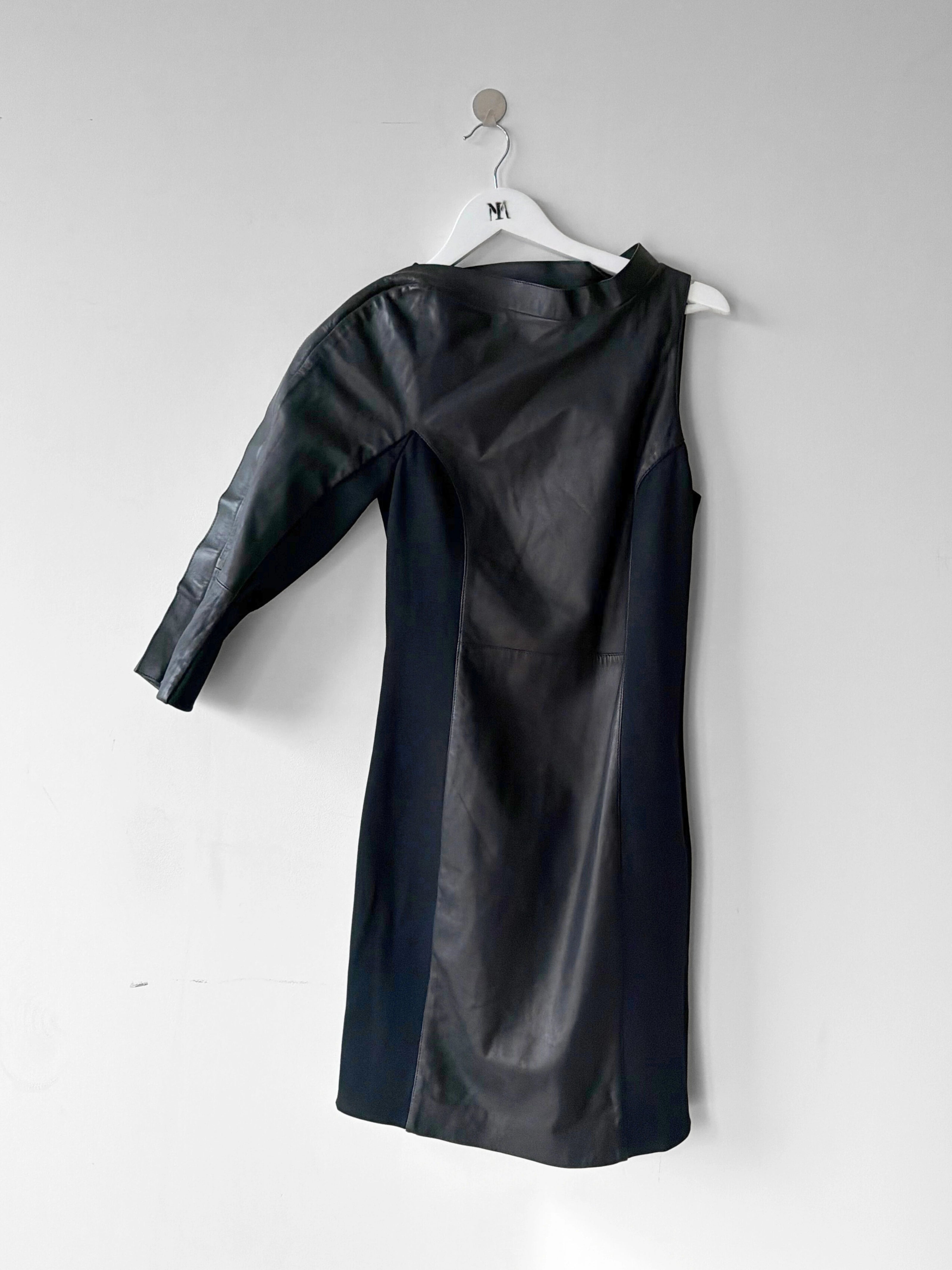DIRK BIKKEMBERGS LEATHER  DRESS