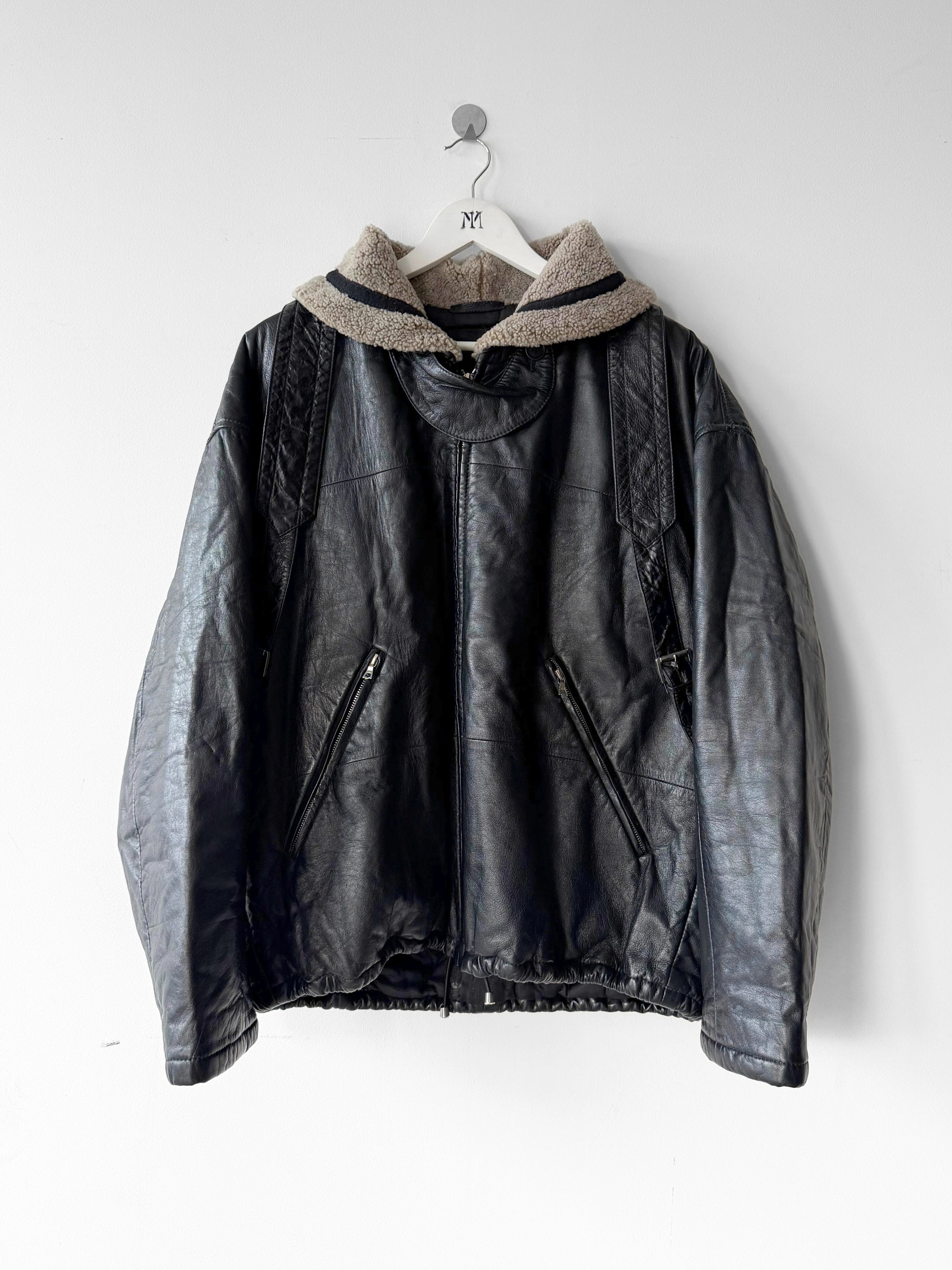 GIANFRANCO FERRÉ 1994 BACKPACK LEATHER JACKET