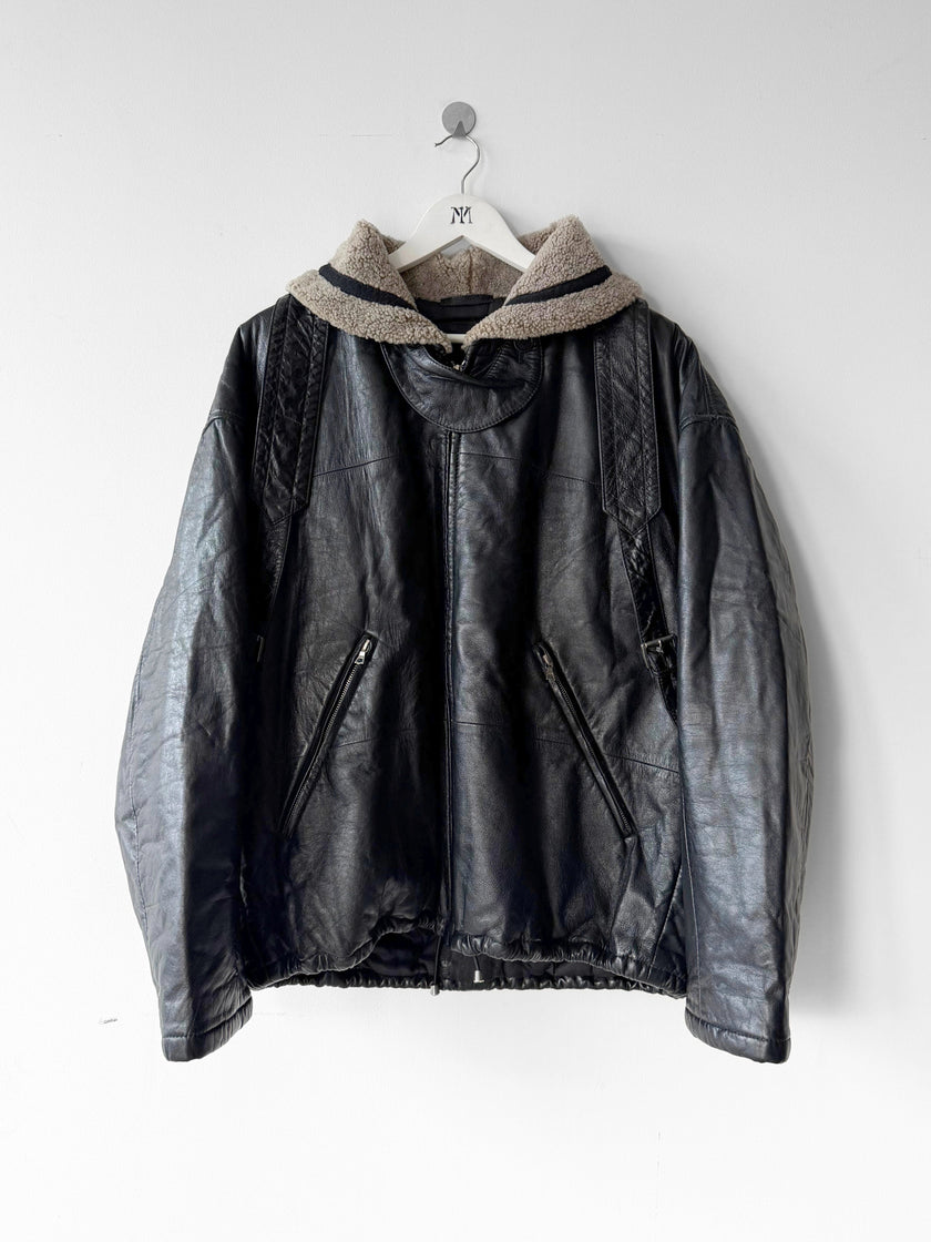 GIANFRANCO FERRÉ 1994 BACKPACK LEATHER JACKET