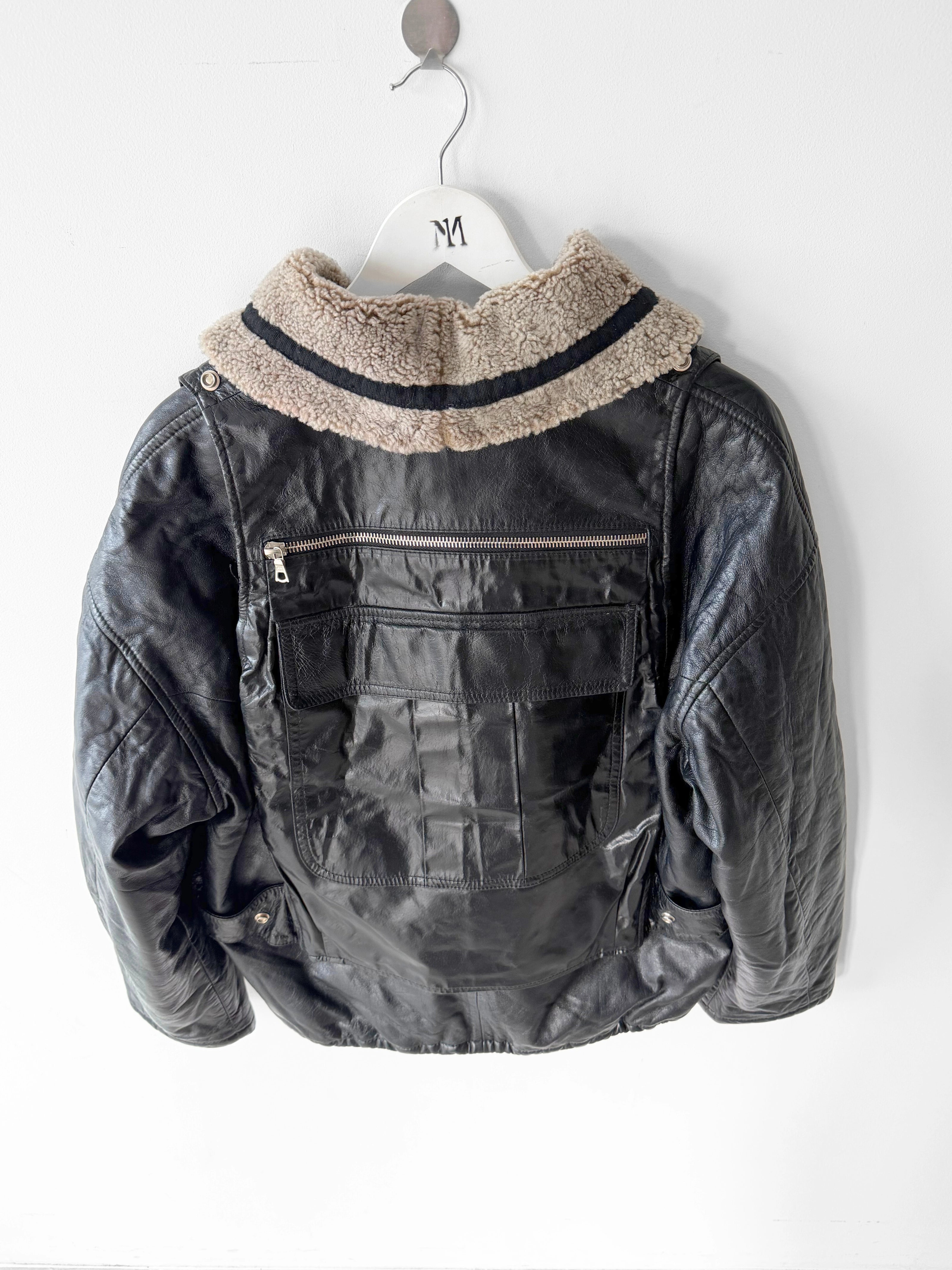 GIANFRANCO FERRÉ 1994 BACKPACK LEATHER JACKET