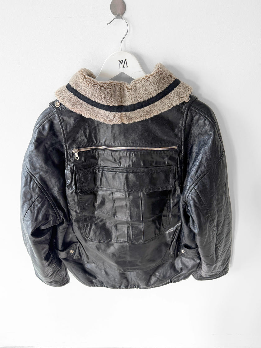 GIANFRANCO FERRÉ 1994 BACKPACK LEATHER JACKET