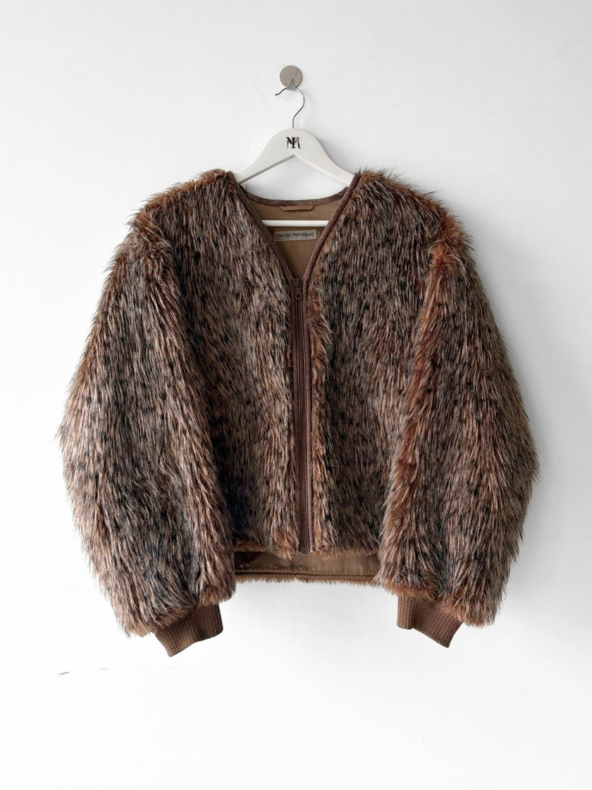 EMPORIO ARMANI F/W 1995 FUR BOMBER JACKET